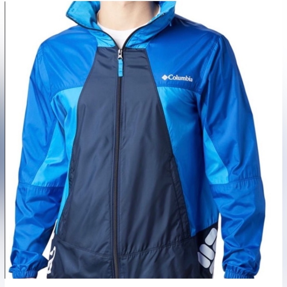 Columbia NWOT Men’s Blue & Black Lightweight Windbreaker Jacket - Sz XL - Picture 5 of 14